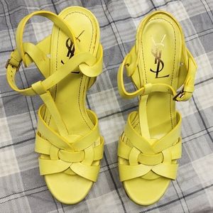 YSL yellow Tribute High heel sandals 105 Eur 39